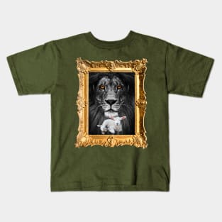 LION AND A LAMB Kids T-Shirt